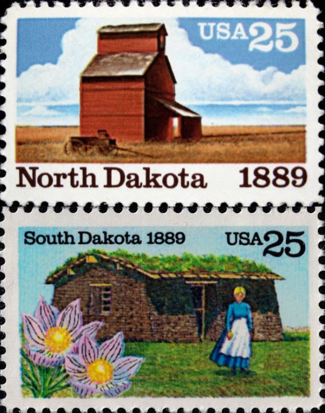 USA, Scott Nr 2403 (1988), 2416 (1989)