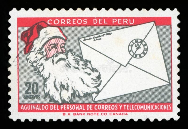 peru-circa-stamp-printed-peru-shows-portrait-santa-claus-christmas-letter-circa-peru-postge-stamp-126662131