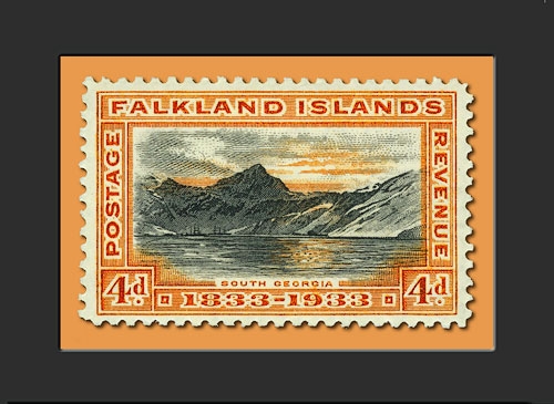 Shipping filler FALKLAND ISLANDS 70 5½ x 4¼ mod